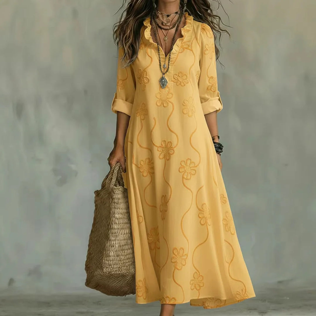 Sienna | Robe Longue Fleurie d'Ã‰tÃ©
