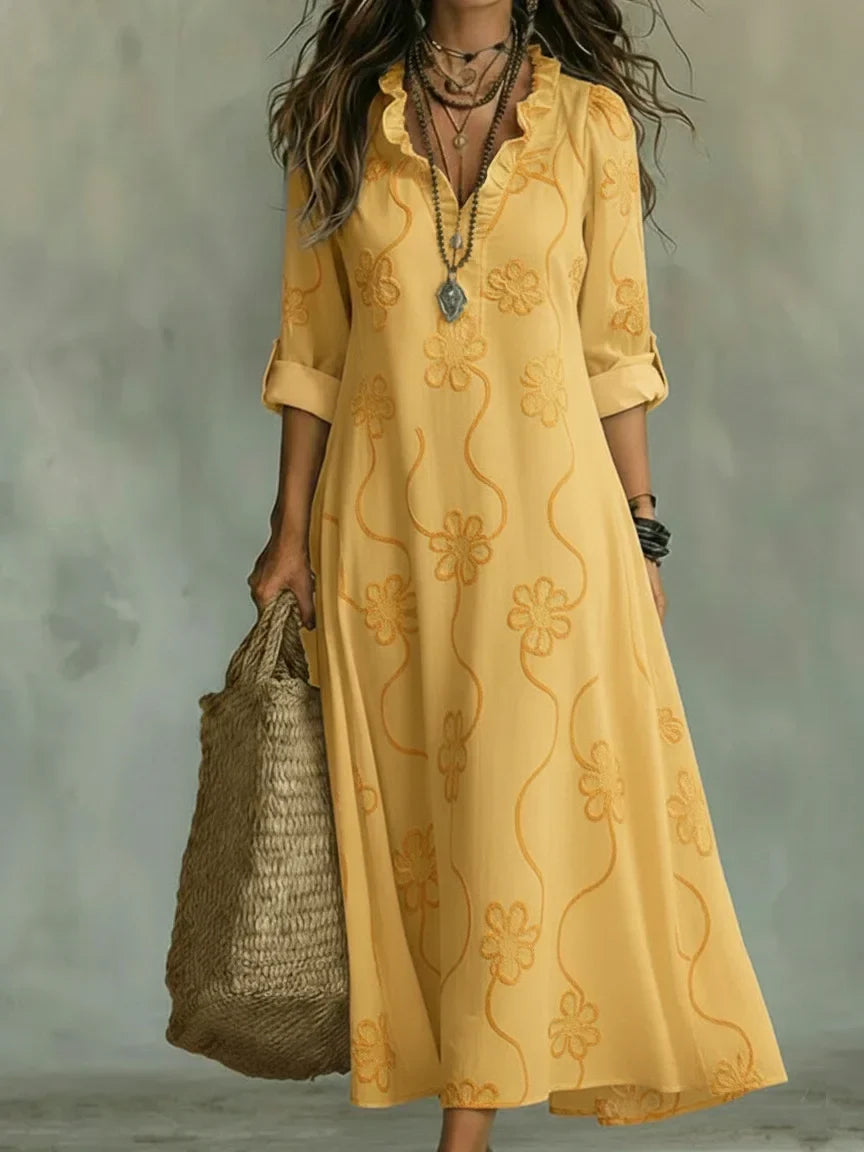 Sienna | Robe Longue Fleurie d'Ã‰tÃ©